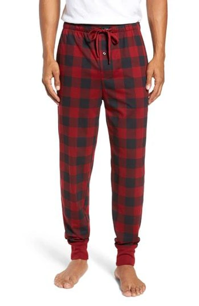 Shop Polo Ralph Lauren Cotton Lounge Pants In Holiday Red