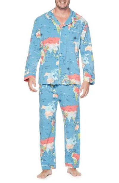 Shop Bedhead Classic Pajamas In Blue Multi