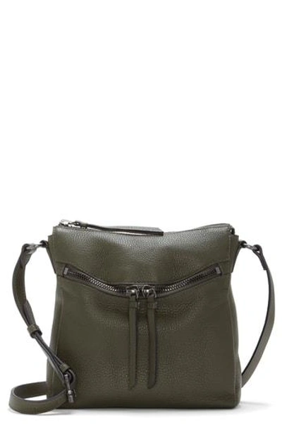 Shop Vince Camuto Staja Leather Crossbody Bag - Green In Pine Forest