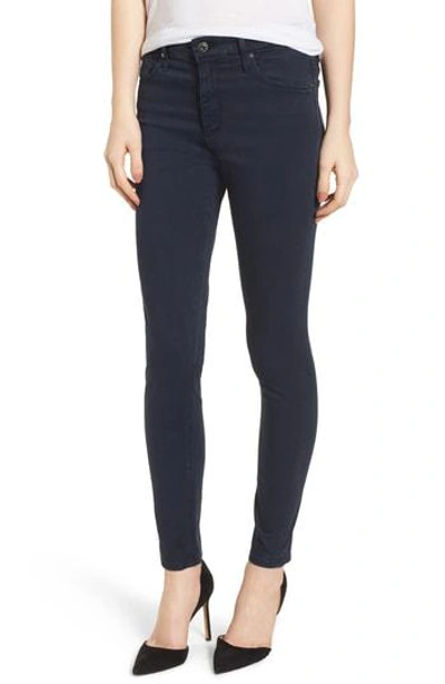 Shop Ag Farrah High Waist Ankle Skinny Jeans In Sulfur Dark Cove