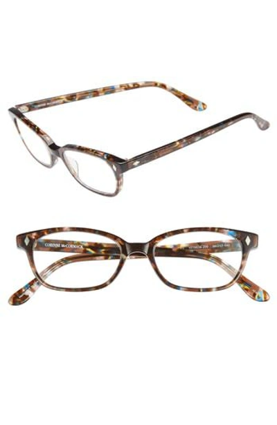Shop Corinne Mccormack 'cyd' 50mm Reading Glasses - Transparent Brown Marble