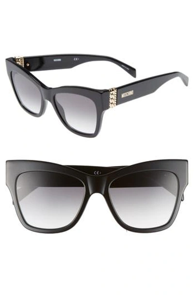 Shop Moschino 53mm Cat's Eye Sunglasses - Black