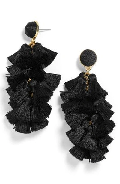 Shop Baublebar Contessa Tassel Earrings In Black