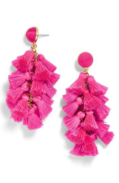 Shop Baublebar Contessa Tassel Earrings In Hot Pink