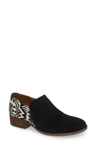 Shop Toms Shaye Bootie In Black/ Black Suede