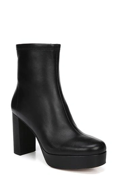 Shop Diane Von Furstenberg Yasmine Platform Bootie In Black Leather