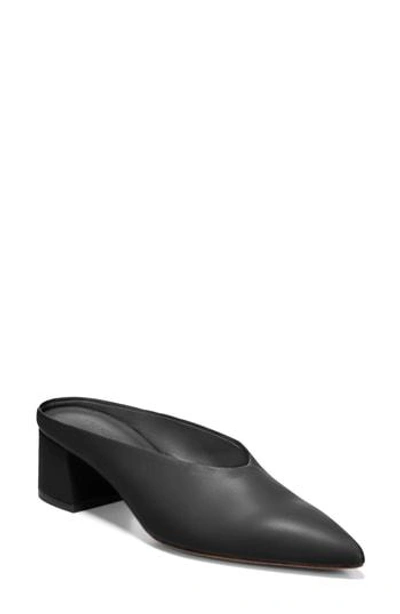 Shop Vince Ralston Pointy Toe Mule In Black