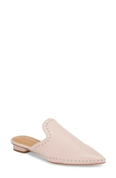 Shop Rebecca Minkoff Chamille Studded Mule In Millennial Pink Leather