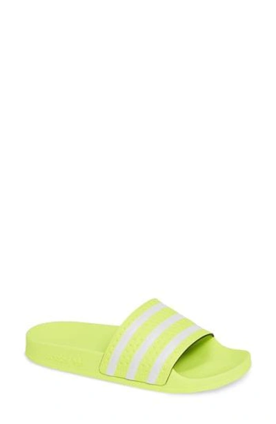 Shop Adidas Originals 'adilette' Slide Sandal In Clear Pink/ Clear Pink