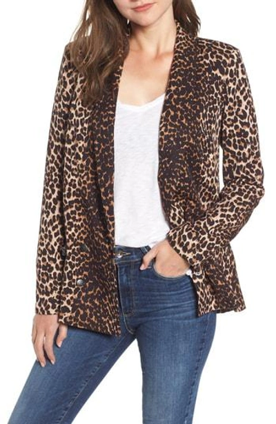 Shop Paige Karissa Leopard Print Blazer In Natural Leopard