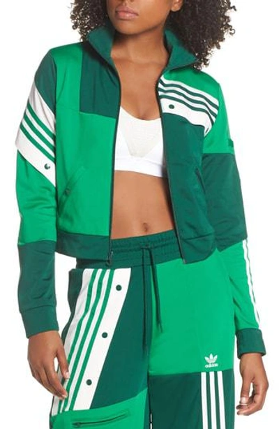 Adidas Originals X Danielle Cathari Cropped Track Jacket In Green | ModeSens