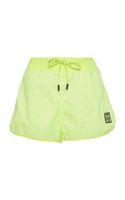 Shop Off-white Mini-length Running Shorts In Yellow
