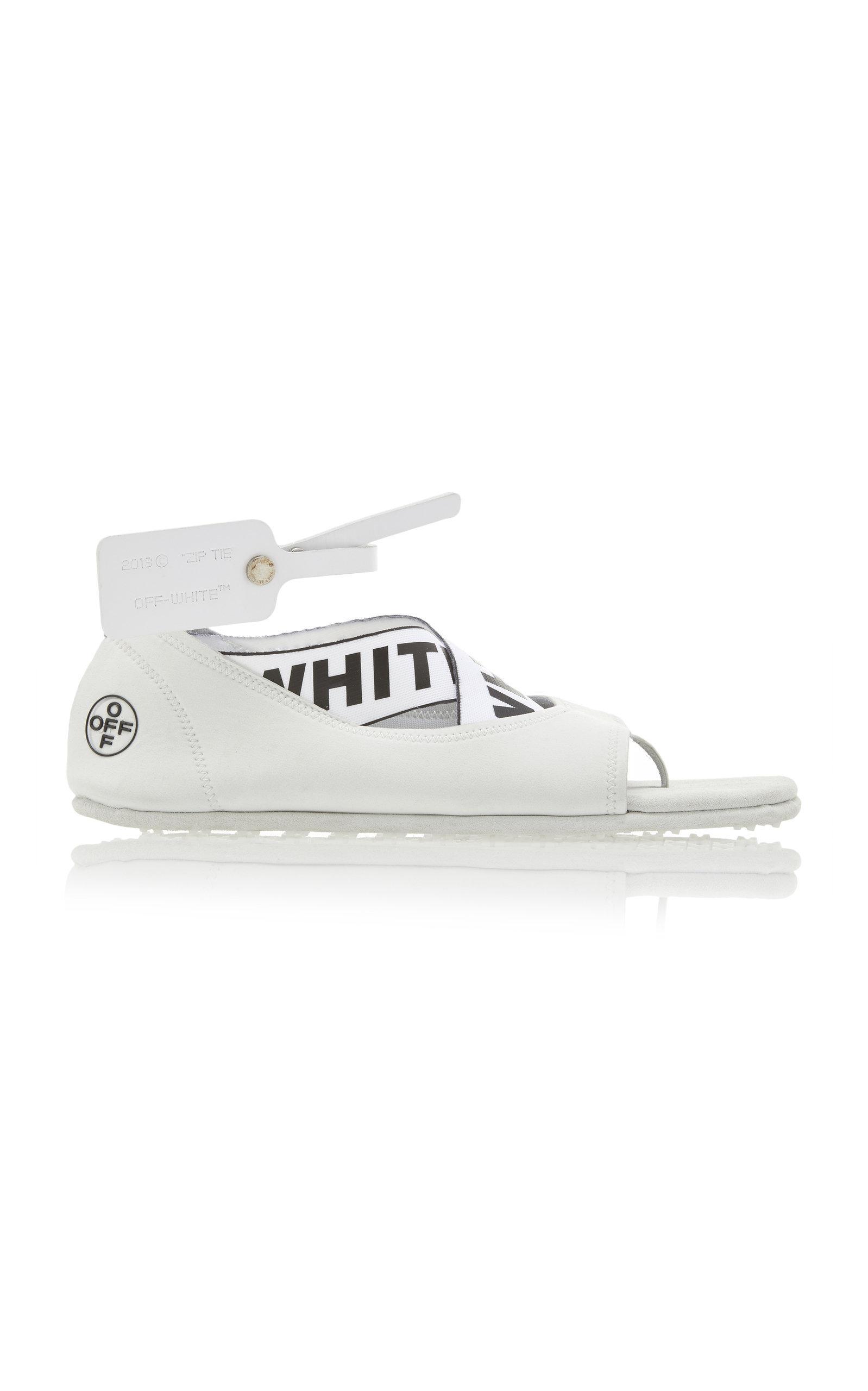 white yoga sandals