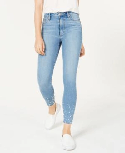 Shop Joe's Jeans The Charlie Embellished Ankle Skinny Jeans In Sisely