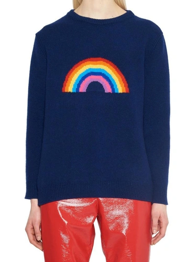 Shop Alberta Ferretti Rainbow Week Sweater In Multi