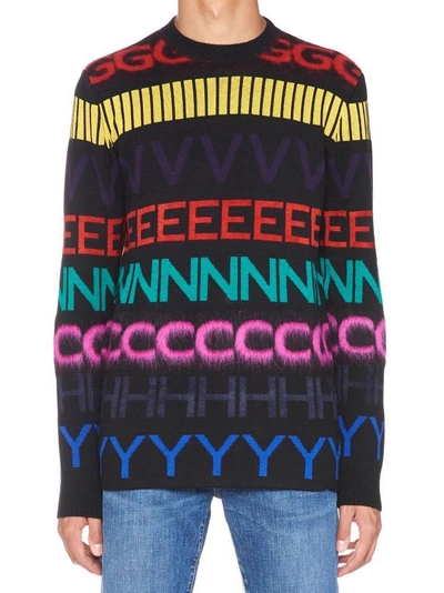 Shop Givenchy Logo Letter Jumper In Multi