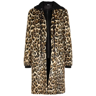 Shop Alice And Olivia Kylie Leopard-print Faux Fur Coat