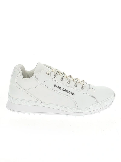 Shop Saint Laurent Jump Sneakers In White