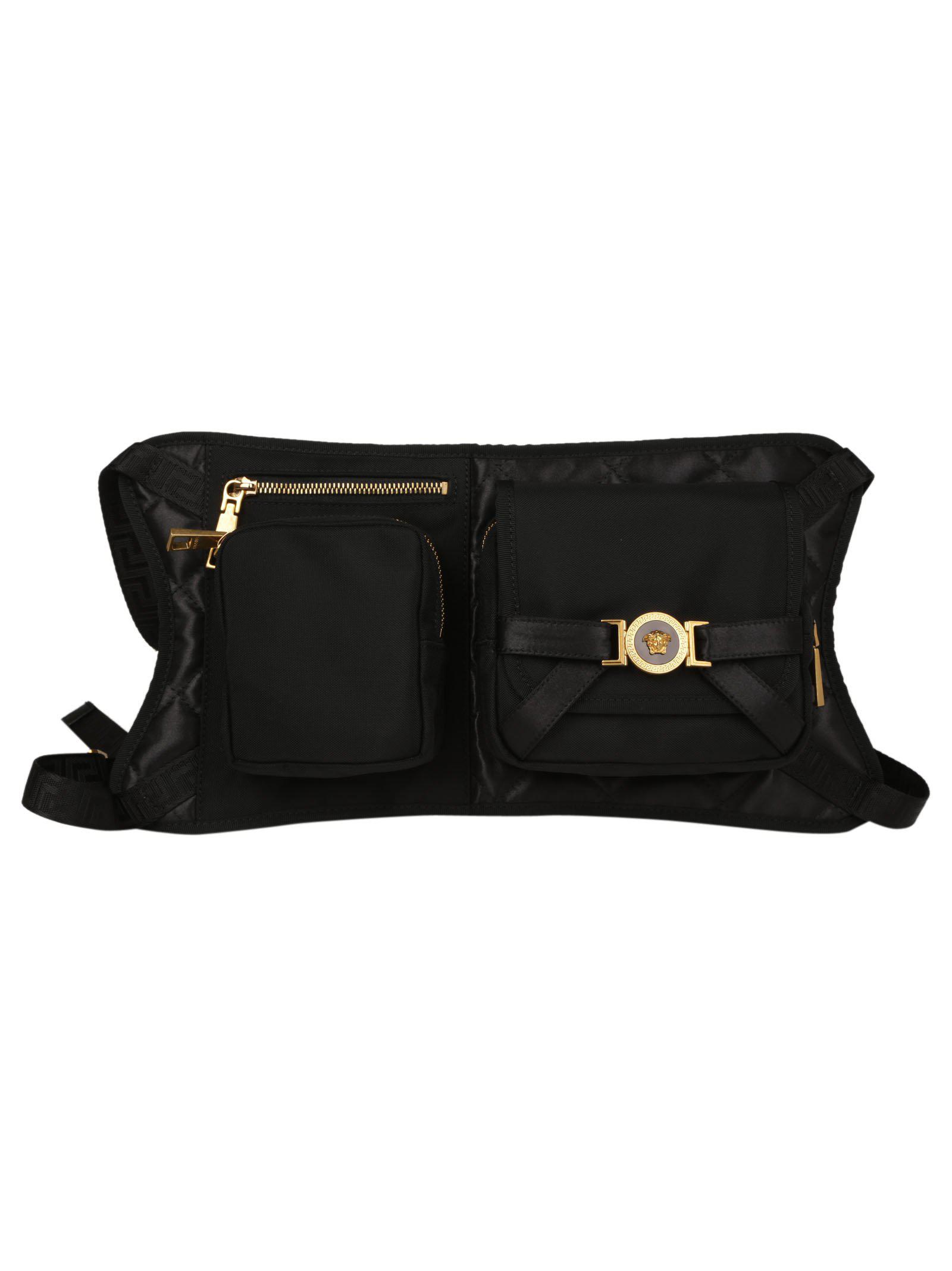 Versace Chest Bag In Black | ModeSens