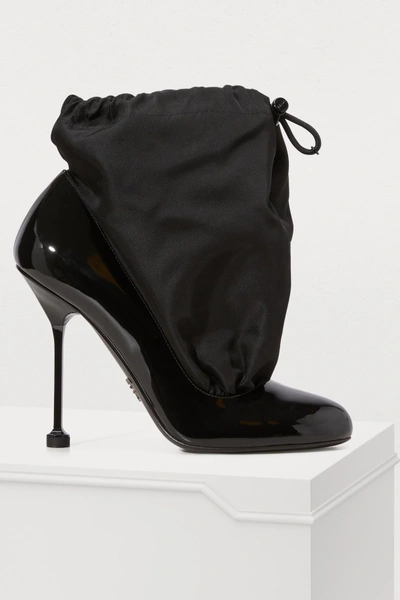 Shop Prada Patent Pumps In Black