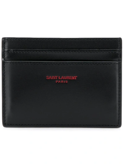 Shop Saint Laurent Paris Cardholder - Black