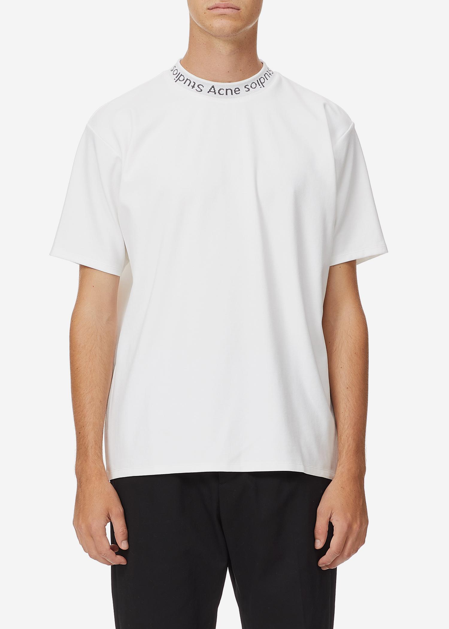 acne studios navid tee white
