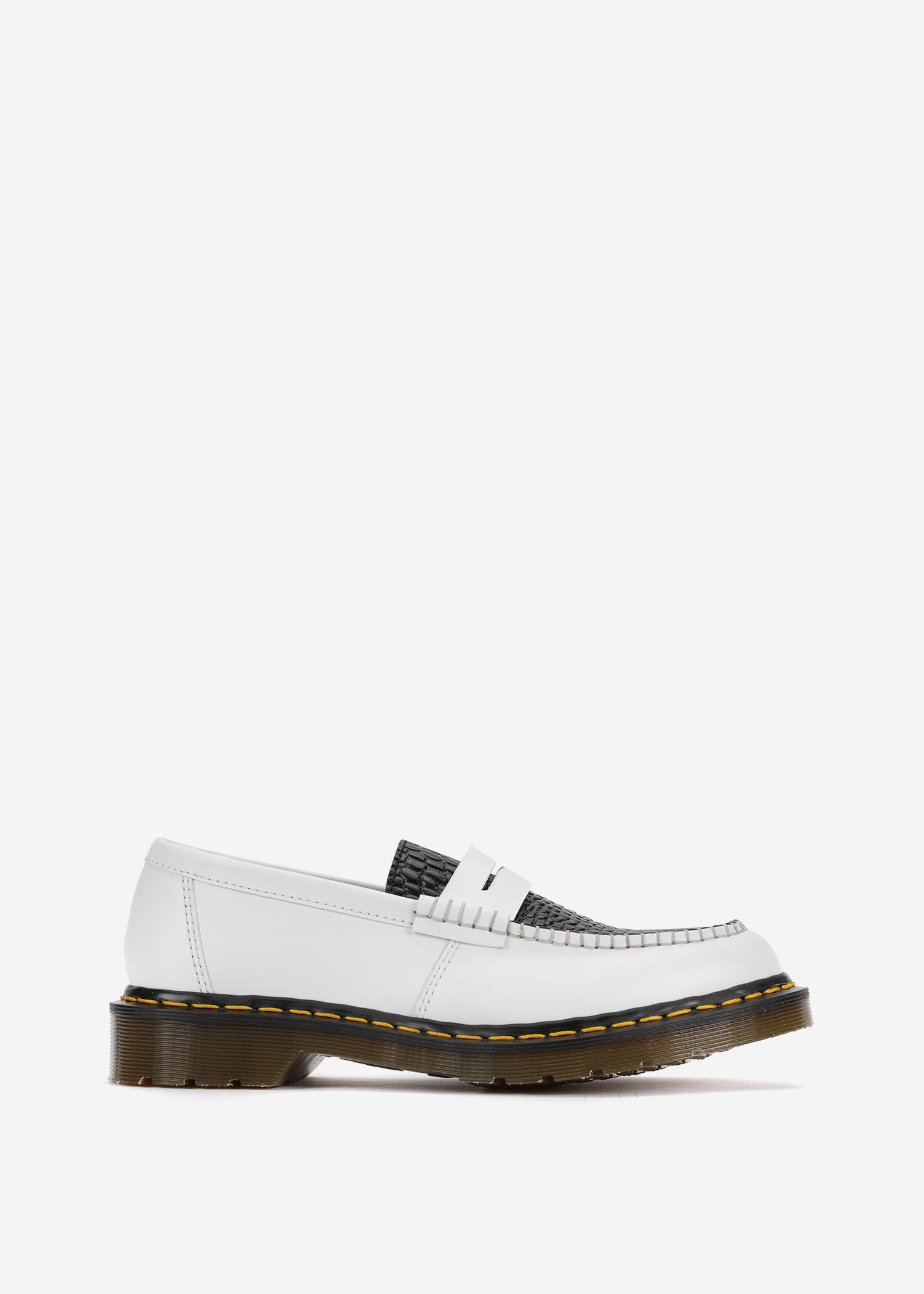 Dr. Martens X Stussy Penton Loafer In White/black | ModeSens