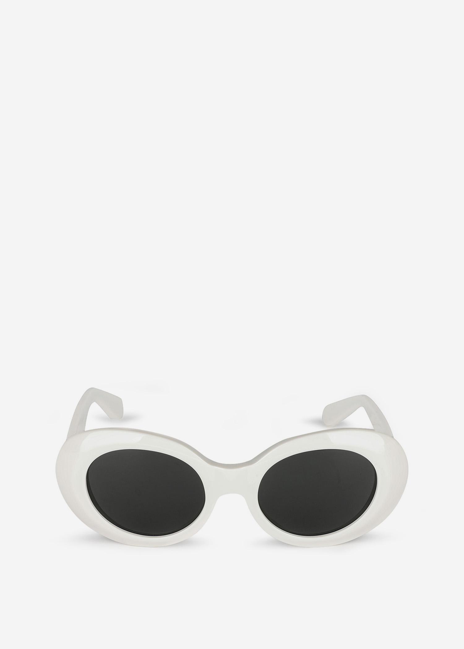 acne mustang sunglasses white