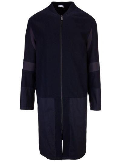 Shop Jil Sander Coat In Dark Blue