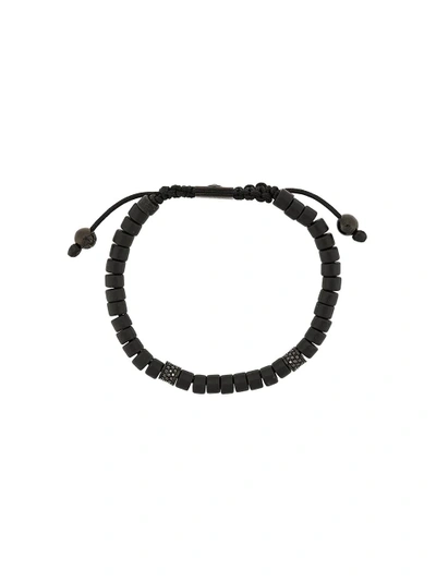 Shop Nialaya Jewelry Beaded Bracelet In Black