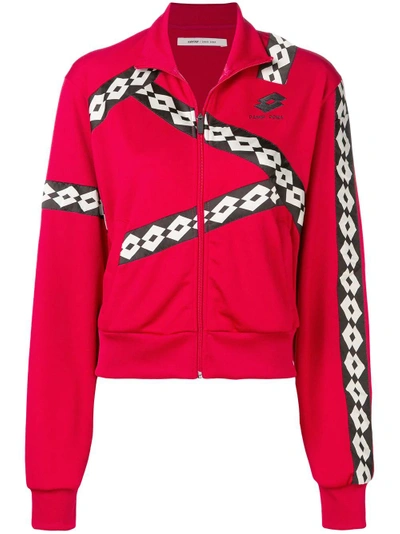 Shop Damir Doma X Lotto Winka Zipped Sweatshirt - Red