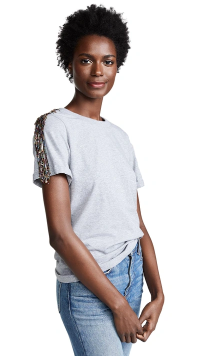 Shop Zayan The Label Blake T-shirt In Grey