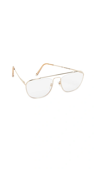 Shop Super Sunglasses Numero 47 Glasses In Gold