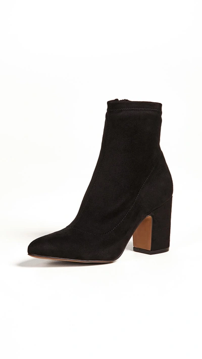 Shop Steven Leandra Block Heel Ankle Booties In Black