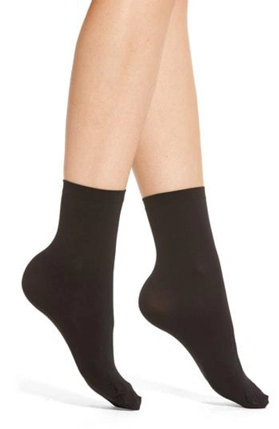 Shop Wolford Velvet 66 Trouser Socks In Black