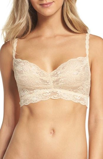 Shop Cosabella 'never Say Never Sweetie' Bralette In Beige Blush