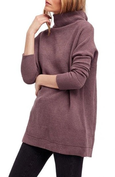 Shop Free People Ottoman Slouchy Tunic In Mink