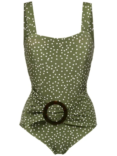 Shop Adriana Degreas Printed Swimsuit In Green