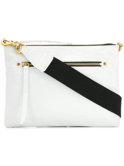 Shop Isabel Marant Nessah Bandouliere Shoulder Bag - White