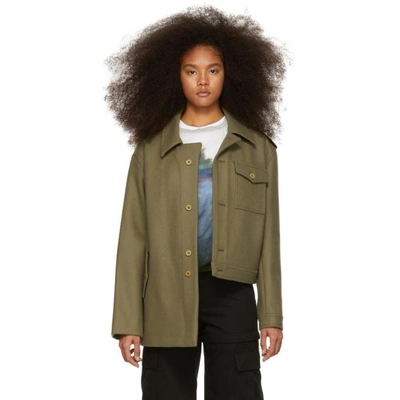 Shop Gosha Rubchinskiy Green Hybrid Jacket In 2 Green