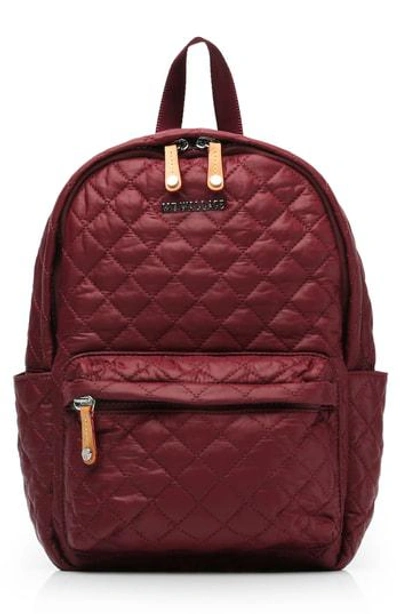 Shop Mz Wallace Small Metro Backpack - Burgundy In Maroon