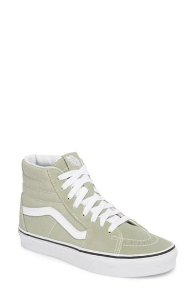 Shop Vans 'sk8-hi' Sneaker In Desert Sage/ True White