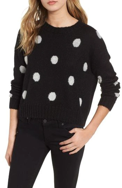 Shop Rails Perci Sweater In Black/ Ivory Polka Dot