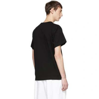 Gosha Rubchinskiy Flag Print T-shirt In Black