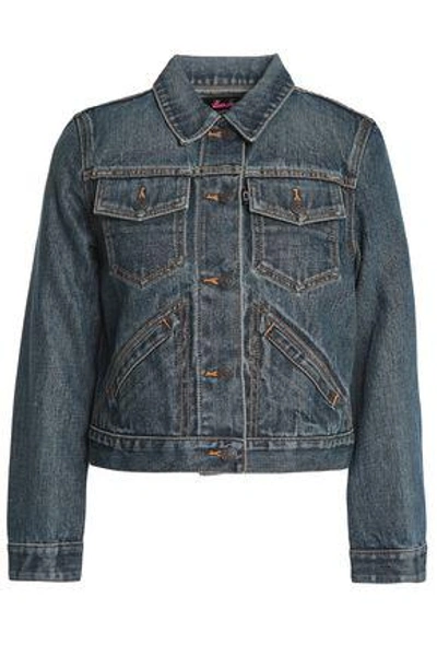 Shop Marc Jacobs Woman Denim Jacket Dark Denim