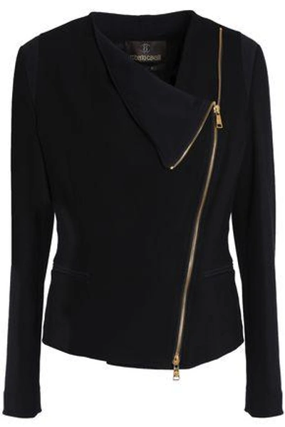 Shop Roberto Cavalli Woman Jersey Jacket Black