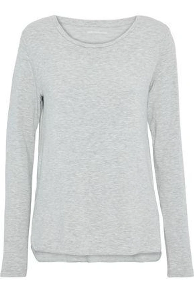 Shop Majestic Filatures Woman French Terry Top Light Gray