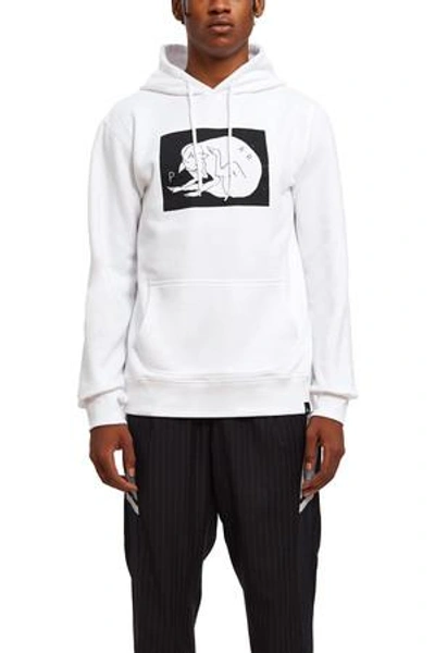 Shop By Parra Opening Ceremony Scratch Dog Hoodie In White