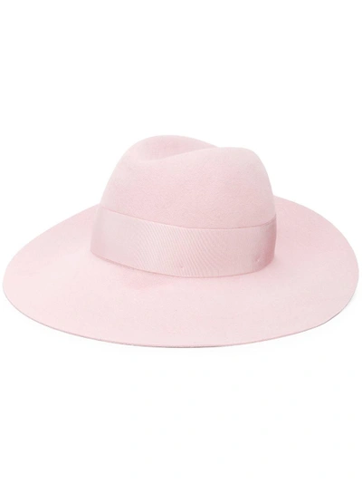 Shop Borsalino Rasato Hat - Pink