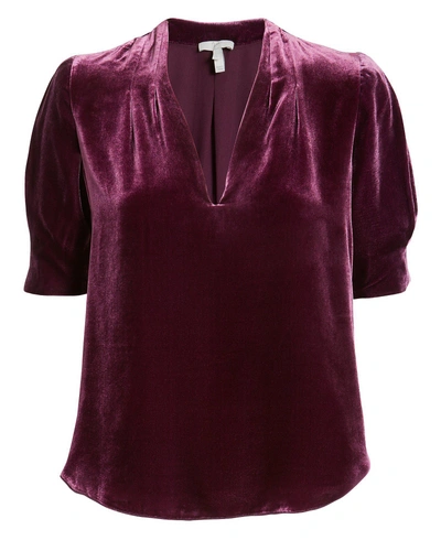 Shop Joie Ance Velvet Blouse